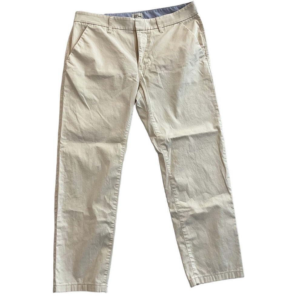 J Crew Beige Slim Stretchy Boyfriend Chino Pants 28P
